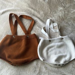 Set of two goumi overalls gender neutral .